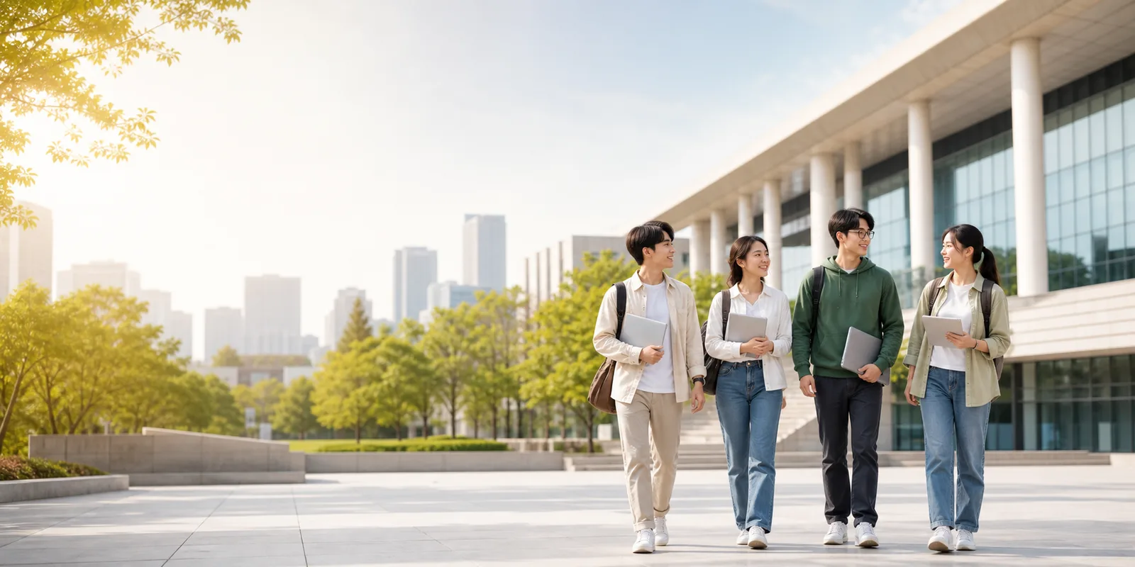 Sinh viên quốc tế trong khuôn viên đại học Trung Quốc